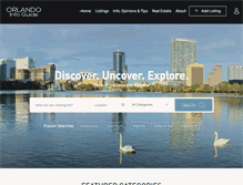 Tablet Screenshot of orlandoinfoguide.com